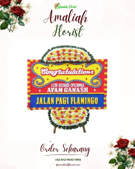 Sewa Papan Bunga Kenari